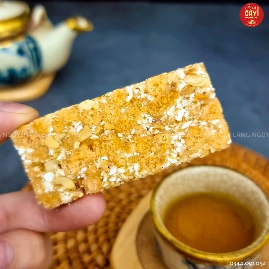Bánh cáy và tách trà — chiều quê yên ả